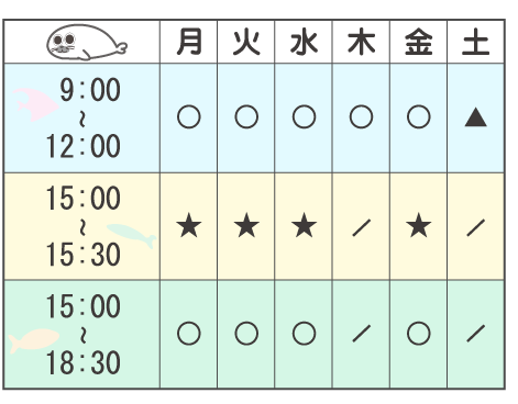 診療時間表